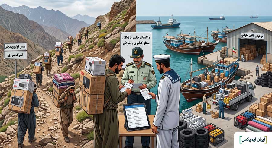 📦 راهنمای جامع و آخرین ویرایش فهرست کالاهای مجاز وارداتی کولبری و ملوانی (۱۴۰۵)